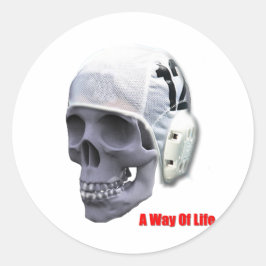 Wasserrumpf Runder Aufkleber