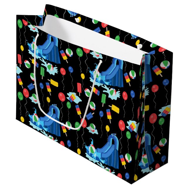 Wasserrutsche Kinder Sommerjunge Mädchen Spaß Große Geschenktüte (Vorderseite Schrägansicht)