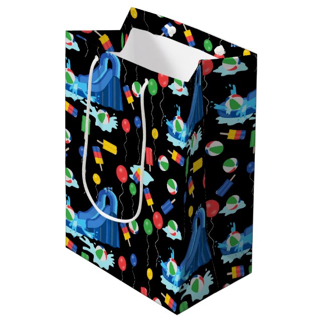 Wasserrutsche Kinder Sommerjunge Mädchen Spaß Mittlere Geschenktüte (Vorderseite Schrägansicht)