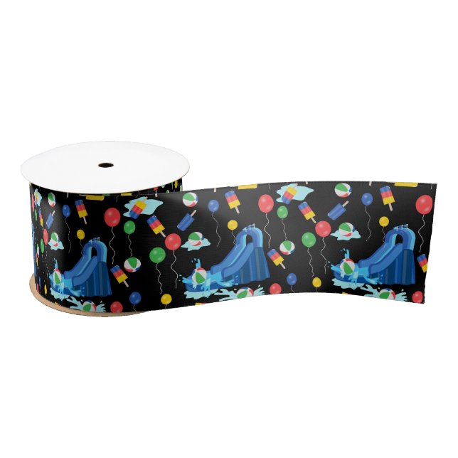 Wasserrutsche Kinder Sommerjunge Mädchen Spaß Satinband (Spule)