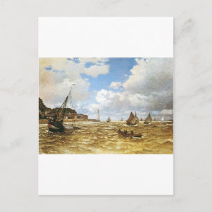 Wasserschiff Schiffe Monet Mouth of the Seine 1865 Postkarte
