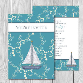 Wasserschiff und Wasserspülung Einladung