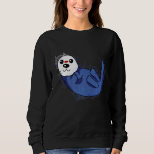 Wasserschlamm Niedliches Meer Otter Sweatshirt
