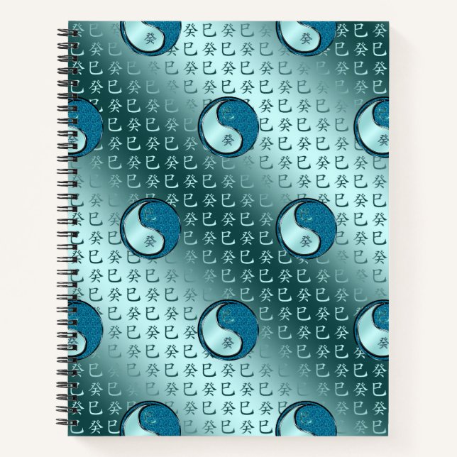 Wasserschlange Notizbuch (Vorderseite)