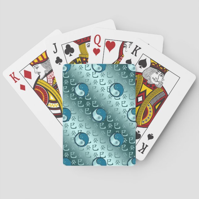 Wasserschlange Spielkarten (Rückseite)