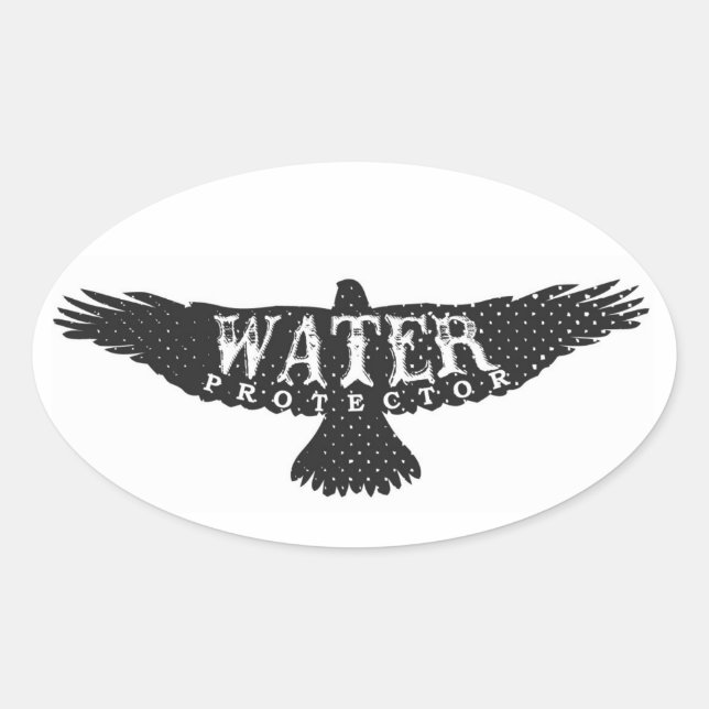 Wasserschutzmittel — Adleraufkleber 1 Ovaler Aufkleber (Vorderseite)