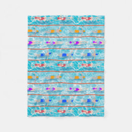 Wasserschwimmer-Team-Muster für die Runden Fleecedecke