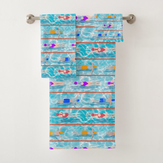 Wasserschwimmteam für die Schwimmhalle Badhandtuch Set (Insitu)