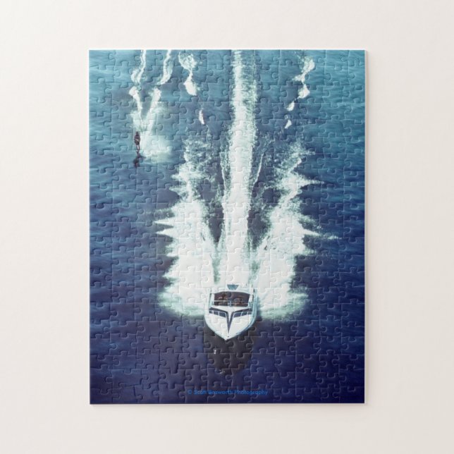 Wasserski auf dem Connecticut River Puzzle (Vertikal)