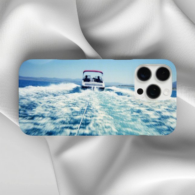 Wasserski hinter dem Geschwindigkeitsboot Horizont Case-Mate iPhone Hülle (Water Skiing Behind Speed Boat Horizontal Photo Case-Mate iPhone Case)