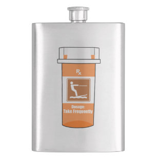 Wasserski ist mein Medikament Flachmann