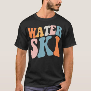 Wasserski Lover Retro Liebe Skifahren T-Shirt