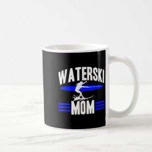 Wasserski-Mama Frauen Athleten Wasserskilauf Welle Kaffeetasse