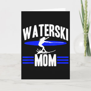 Wasserski-Mama Frauen Athletinnen Wasserskilauf We Karte