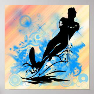 Wasserski-Poster Poster