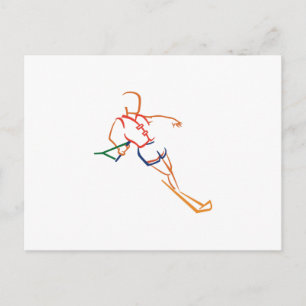 Wasserski Postkarte