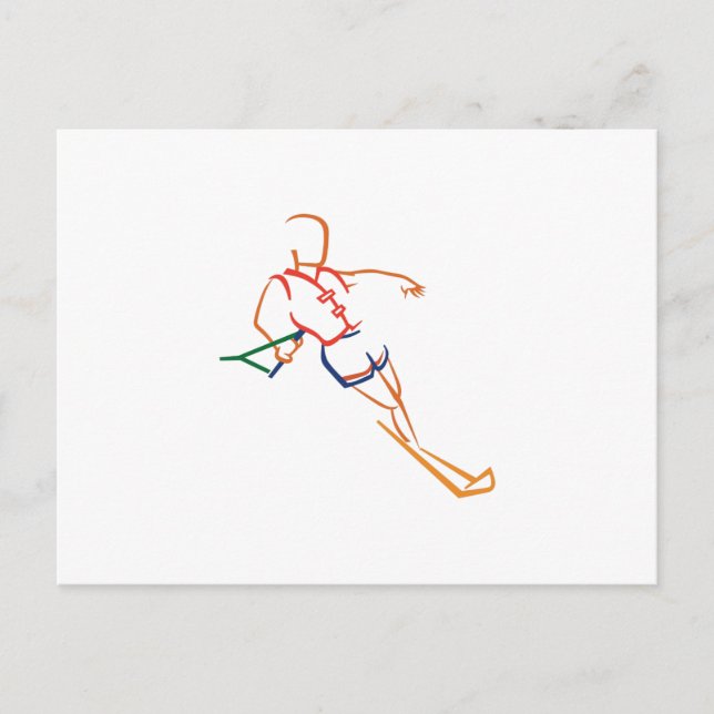 Wasserski Postkarte (Vorderseite)