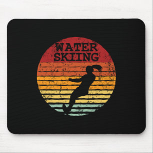 Wasserski Retro Waterski Vintage Wasserskilaufen S Mousepad