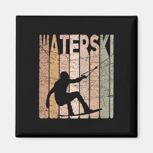 Wasserski Vintage Wasserskilaufen Retro Wasserskif Magnet
