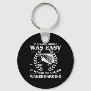 Wasserski Wakeboarding Retro Slalom Skiing War  Schlüsselanhänger