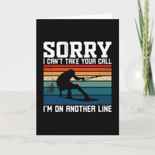 Wasserski Wasserski Skifahrer Sonnenuntergang Karte