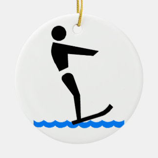 Wasserskifahren Keramik Ornament