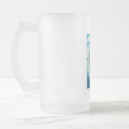 Wasserskifahrer mit einem Racquetball-Shirt Mattglas Bierglas