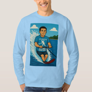 Wasserskifahrer mit einem Racquetball-Shirt T-Shirt