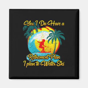 Wasserskifahrer Wasserski-Rentenplan Magnet