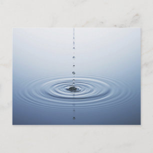 Wasserspalte Postkarte