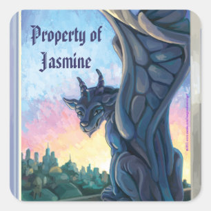 Wasserspeier-Kunst, Eigentum der Aufkleber