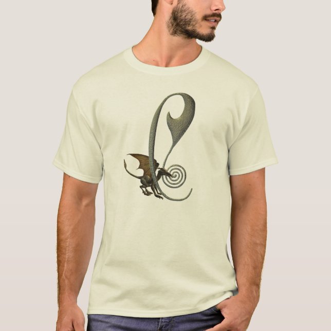 Wasserspeier-Monogramm C T-Shirt (Vorderseite)