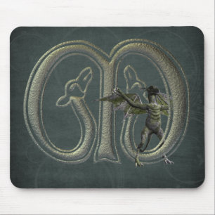 Wasserspeier-Monogramm M Mousepad