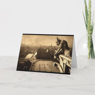 Wasserspeier Notre Dame, Paris Frankreich 1912 Karte