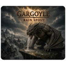 Wasserspeier Regenrinne Dark Realism