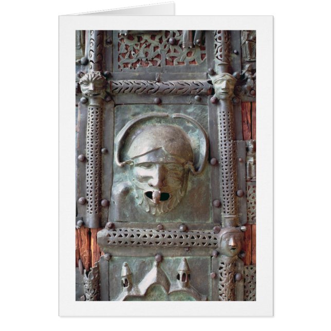 Wasserspeierplatte von der links Tür des Portals, (Vorne)