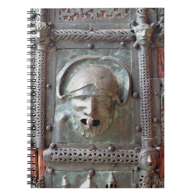 Wasserspeierplatte von der links Tür des Portals, Notizblock (Vorderseite)