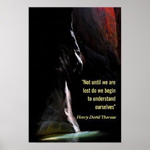 Wasserspektakel mit Zitat Poster