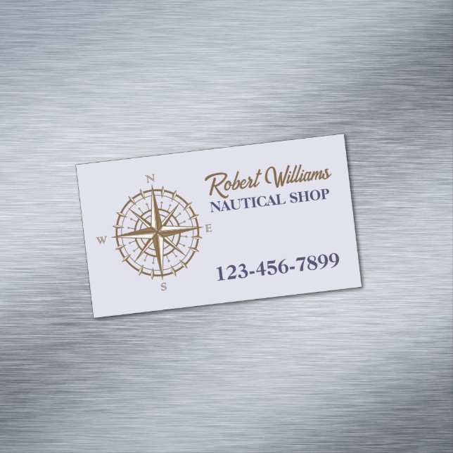 Wassersport-Kompass Nautic Magnetische Visitenkarte (Beispiel)