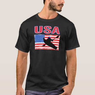 Wassersport USA Fans Liebe Kayak Sommerspiele T-Shirt