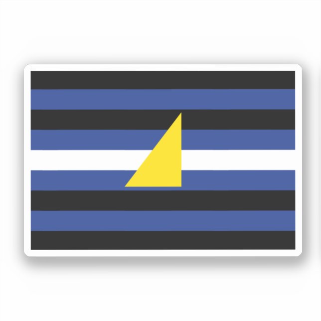 Wassersportflagge Aufkleber (Vorderseite)
