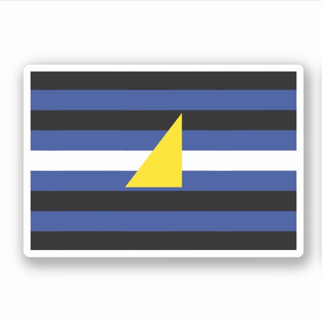 Wassersportflagge Aufkleber (Vorderseite)