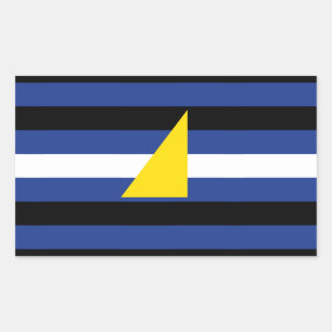 Wassersportflagge Rechteckiger Aufkleber