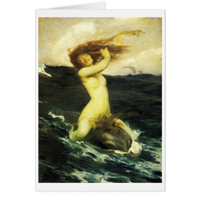 WasserSprite, der einen Delphin reitet (Vorne)