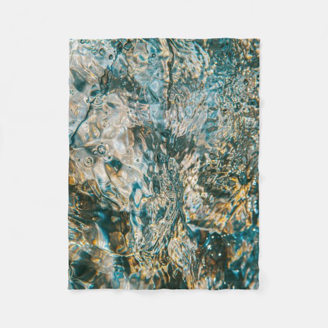 Wasserspritze in nah-up-Fotografie Fleecedecke (Vorderseite)