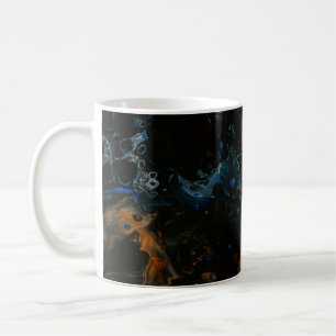 Wasserspritze in nah-up-Fotografie Kaffeetasse