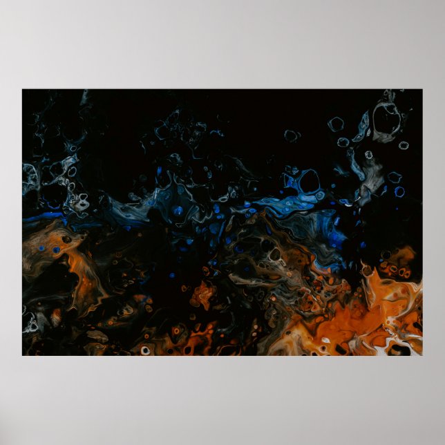 Wasserspritze in nah-up-Fotografie Poster (Vorne)