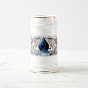 Wasserstein verzaubert bierglas
