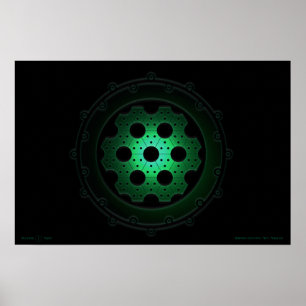 Wasserstoff-5-Isotopenmasssimulator Poster