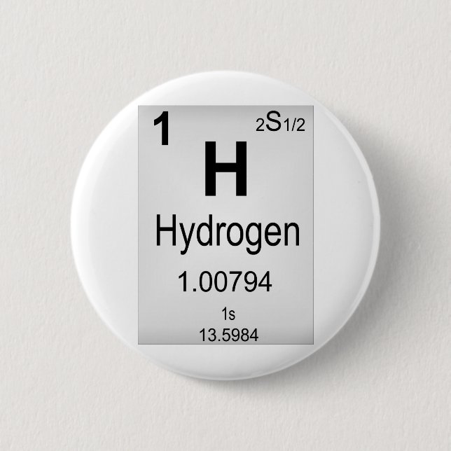 Wasserstoff Button (Vorderseite)